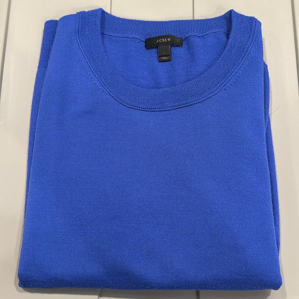 J.Crew 100% Merino Wool Tippi Women’s Large Sweater 3/4 Length Sleeves